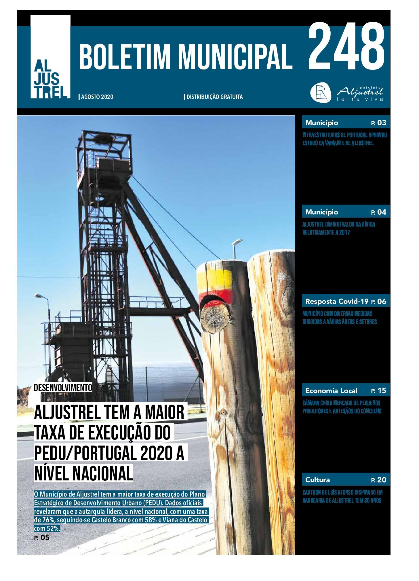Boletim Municipal de Aljustrel tem nova imagem gráfica