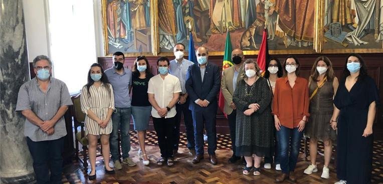 Participantes do Encontro Internacional de Erasmus recebidos pelo Presidente da Câmara Municipal de Beja