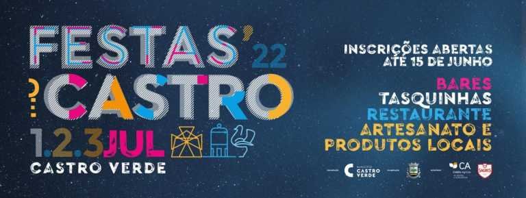 Inscrições para exploração de espaços nas Festas de Castro 2022 já estão a decorrer
