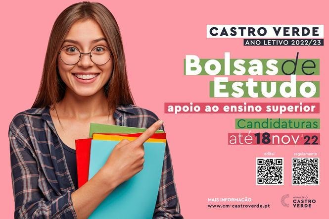 Castro Verde: Câmara Municipal vai atribuir Bolsas de Estudo aos alunos do ensino superior