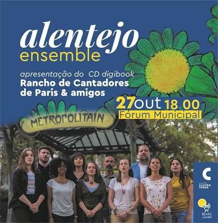 Rancho de Cantadores de Paris & Amigos em Castro Verde na próxima quinta-feira
