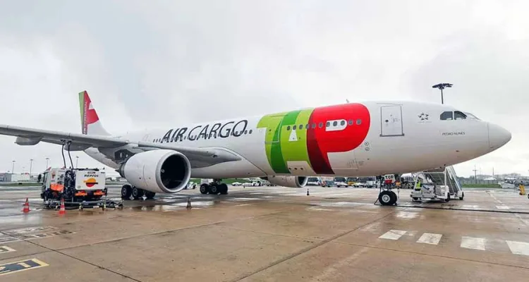 Airbus A330-200 da TAP Cargo descolou ontem do Aeroporto de Beja rumo a Espanha
