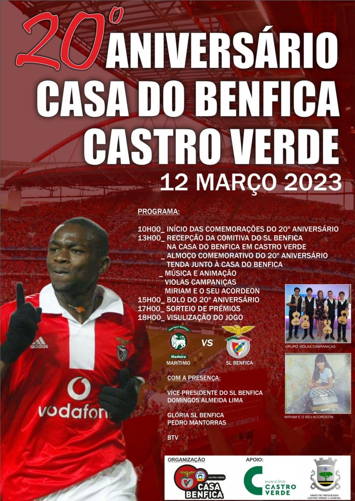 Rádio Castrense - Casa do Benfica de Castro Verde completa 20 anos este ...
