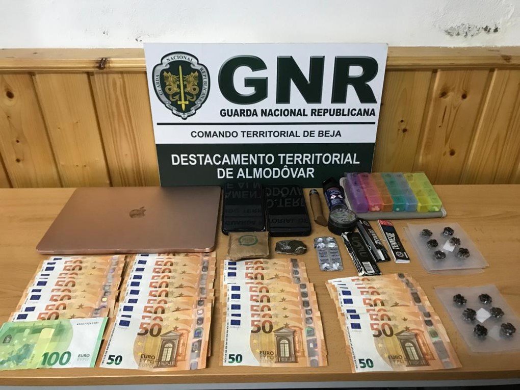 Castro Verde: GNR deteve duas pessoas por tráfico de estupefacientes