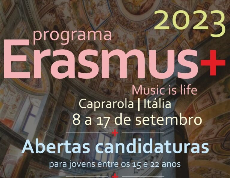 Moura abriu inscrições para o programa ERASMUS+ – “Music is Life”