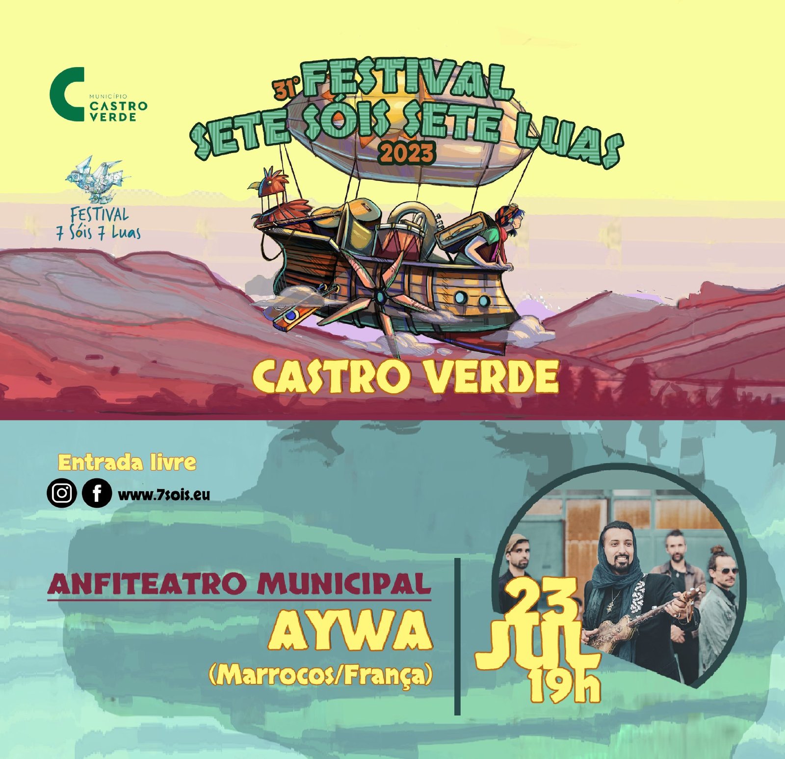 Castro Verde: Festival Sete Sóis Sete Luas traz mais um concerto