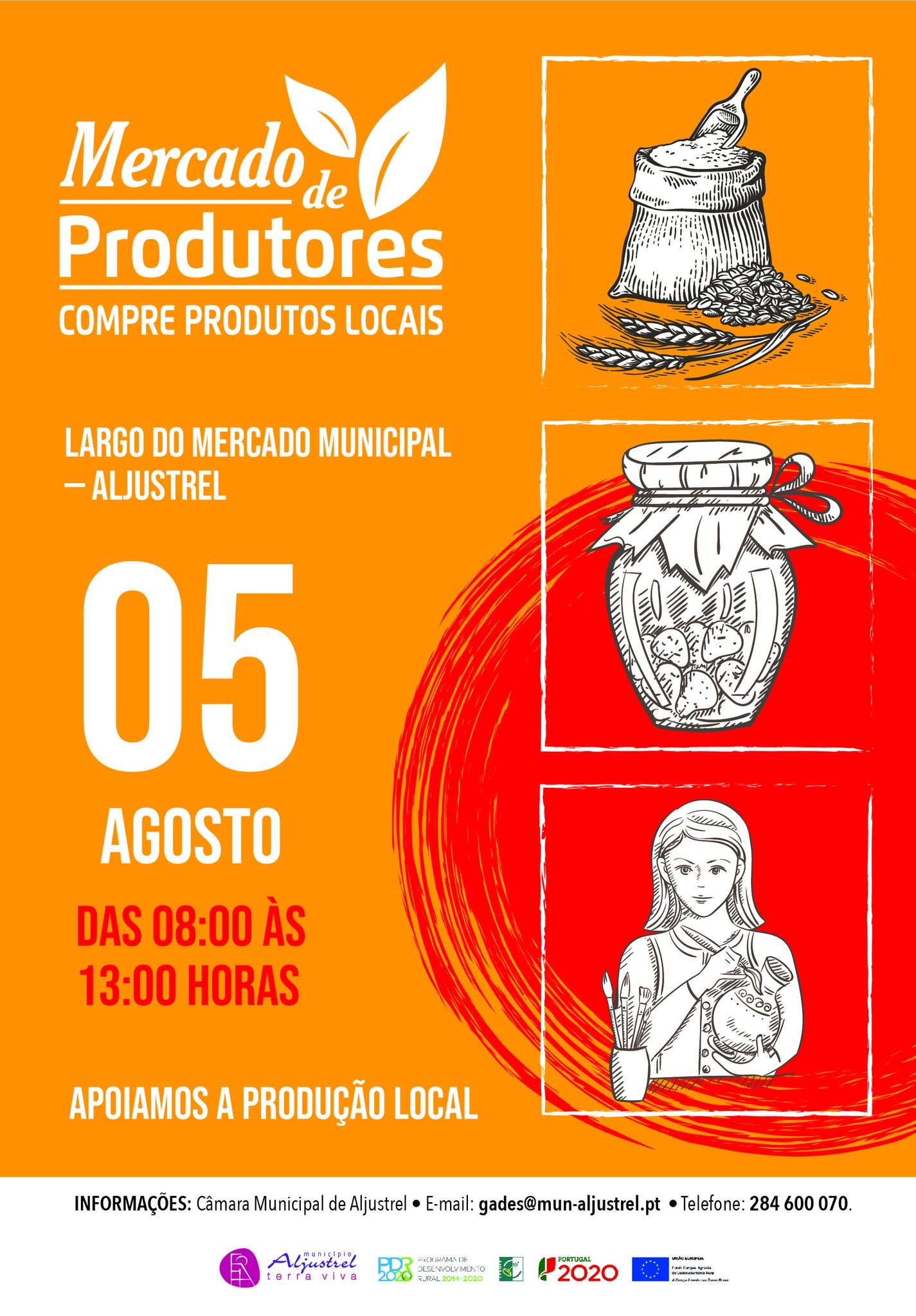 Mercado de Produtores decorre na manhã deste sábado em Aljustrel