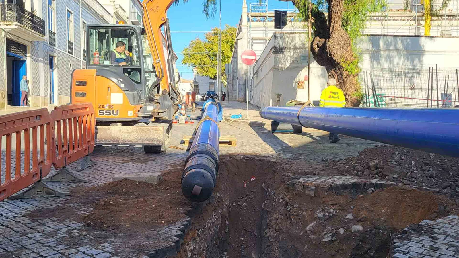 Beja: EMAS realiza obras numa das principais condutas de abastecimento da cidade