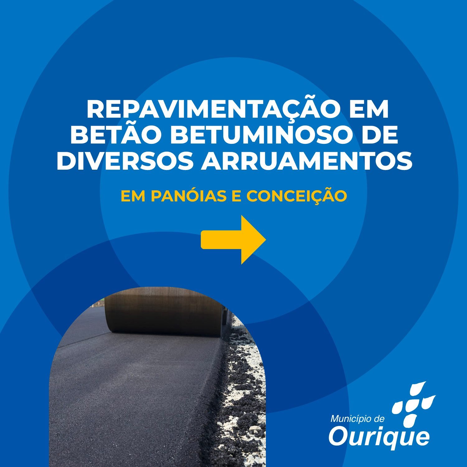Ourique avança com repavimentação de arruamentos em Panóias e Conceição