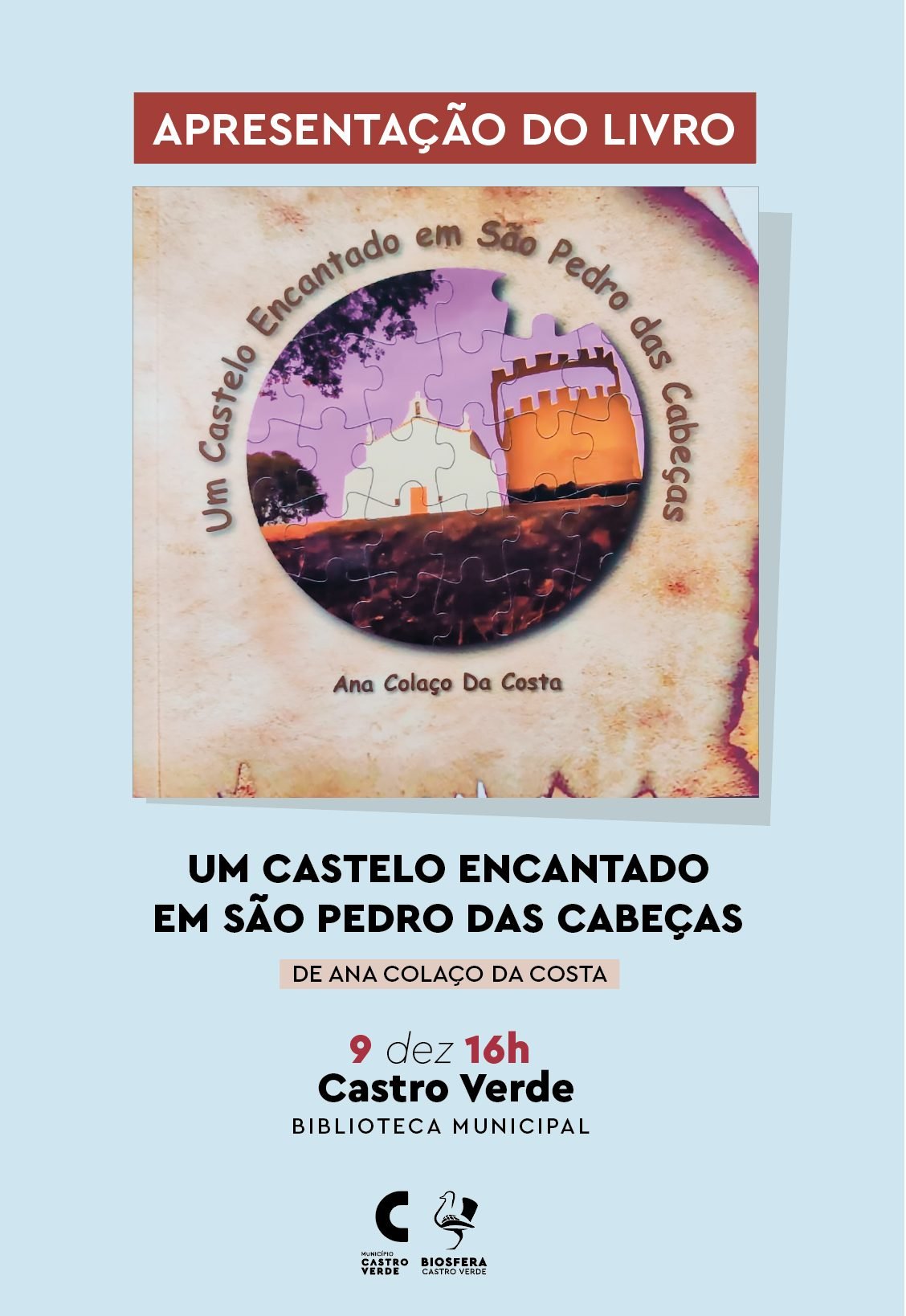 O Livro “Um Castelo Encantado” em São Pedro das Cabeças é apresentado em Castro Verde