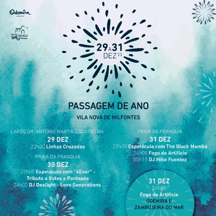 Vila Nova de Milfontes acolhe festividades de Passagem de Ano