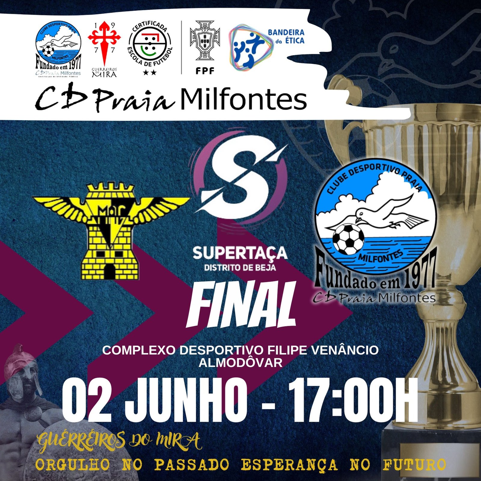 Moura e Milfontes jogam Supertaça em Almodôvar
