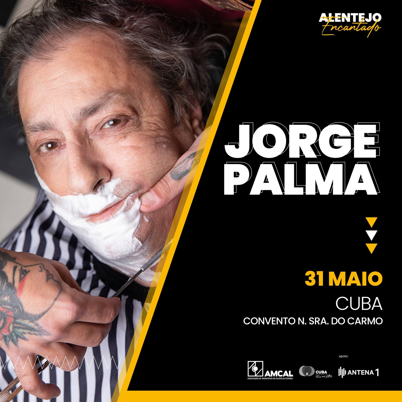 “Alentejo Encantado” traz Jorge Palma até Cuba na sexta-feira