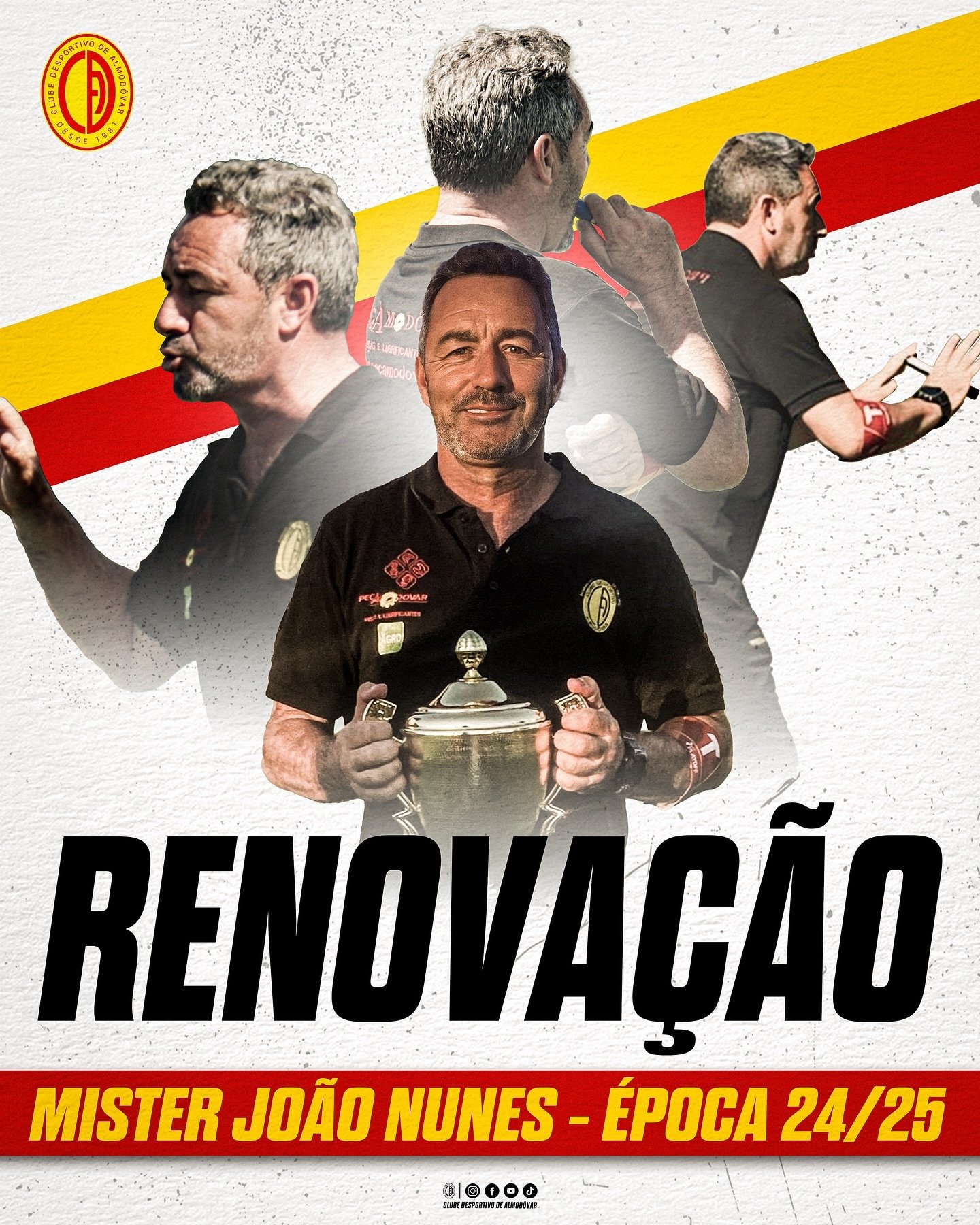 João Nunes vai continuar a orientar o Clube Desportivo de Almodôvar