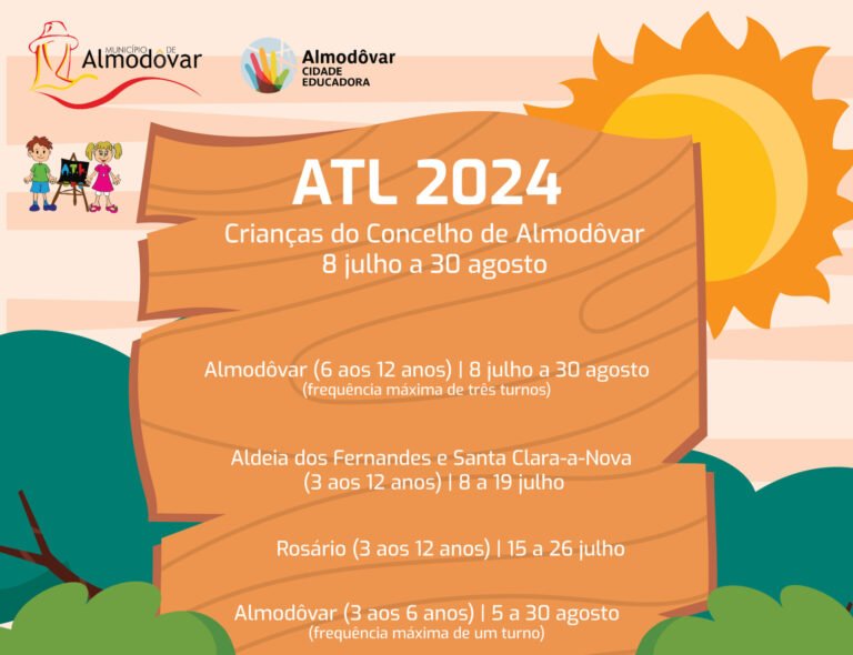Município de Almodôvar volta a promover os ATL de Verão para os mais novos