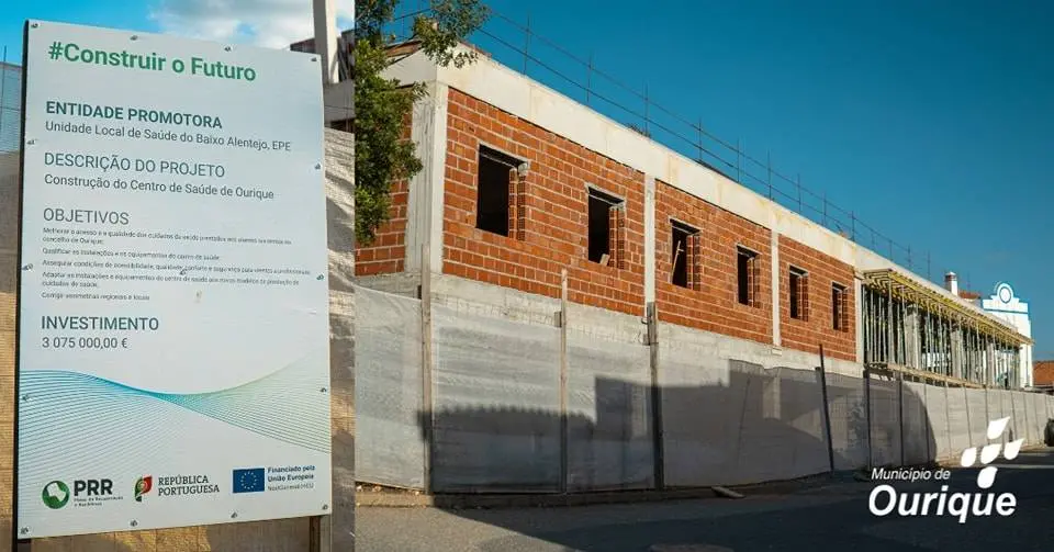 Obras do novo Centro de Saúde de Ourique “estão a decorrer a bom ritmo”