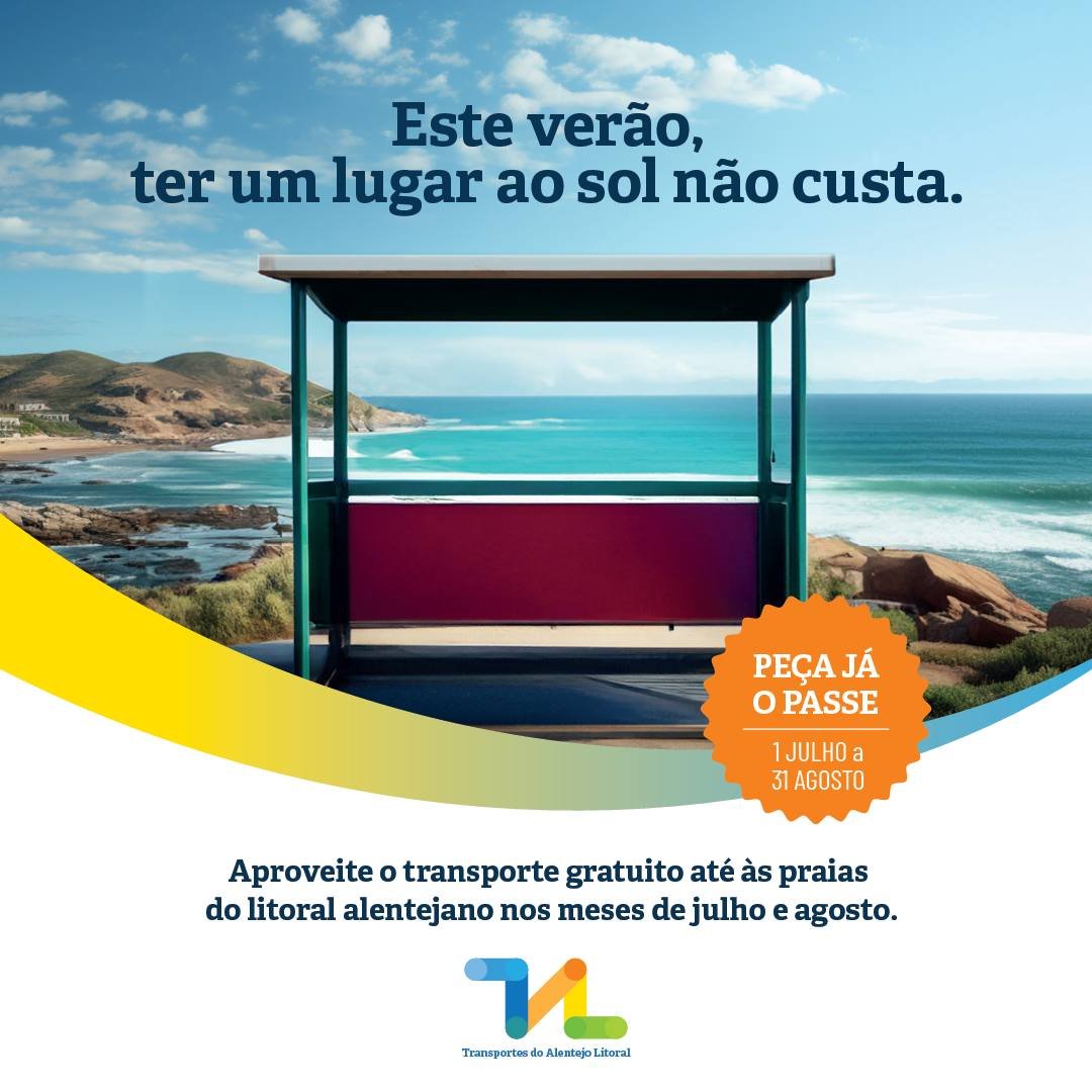 CIMAL volta a realizar transporte gratuito para 12 praias do Litoral Alentejano