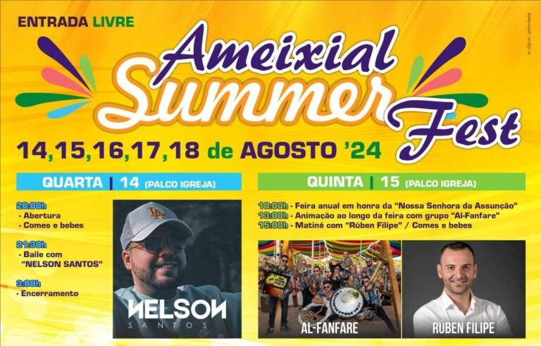 «Quinta do Bill» é cabeça de cartaz do Ameixial Summer Fest 2024