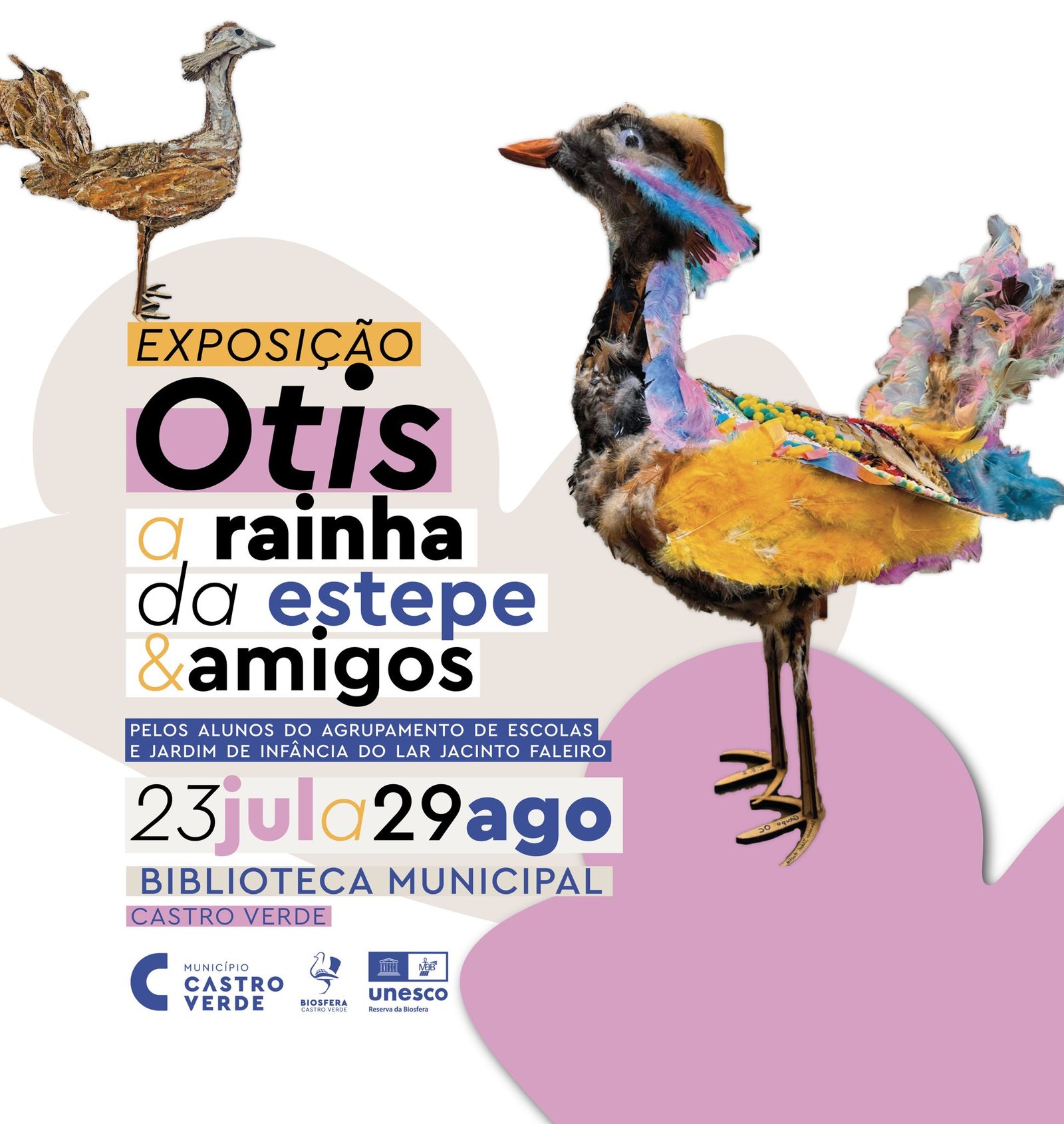Castro Verde acolhe exposição “Otis: a Rainha da Estepe & Amigos”