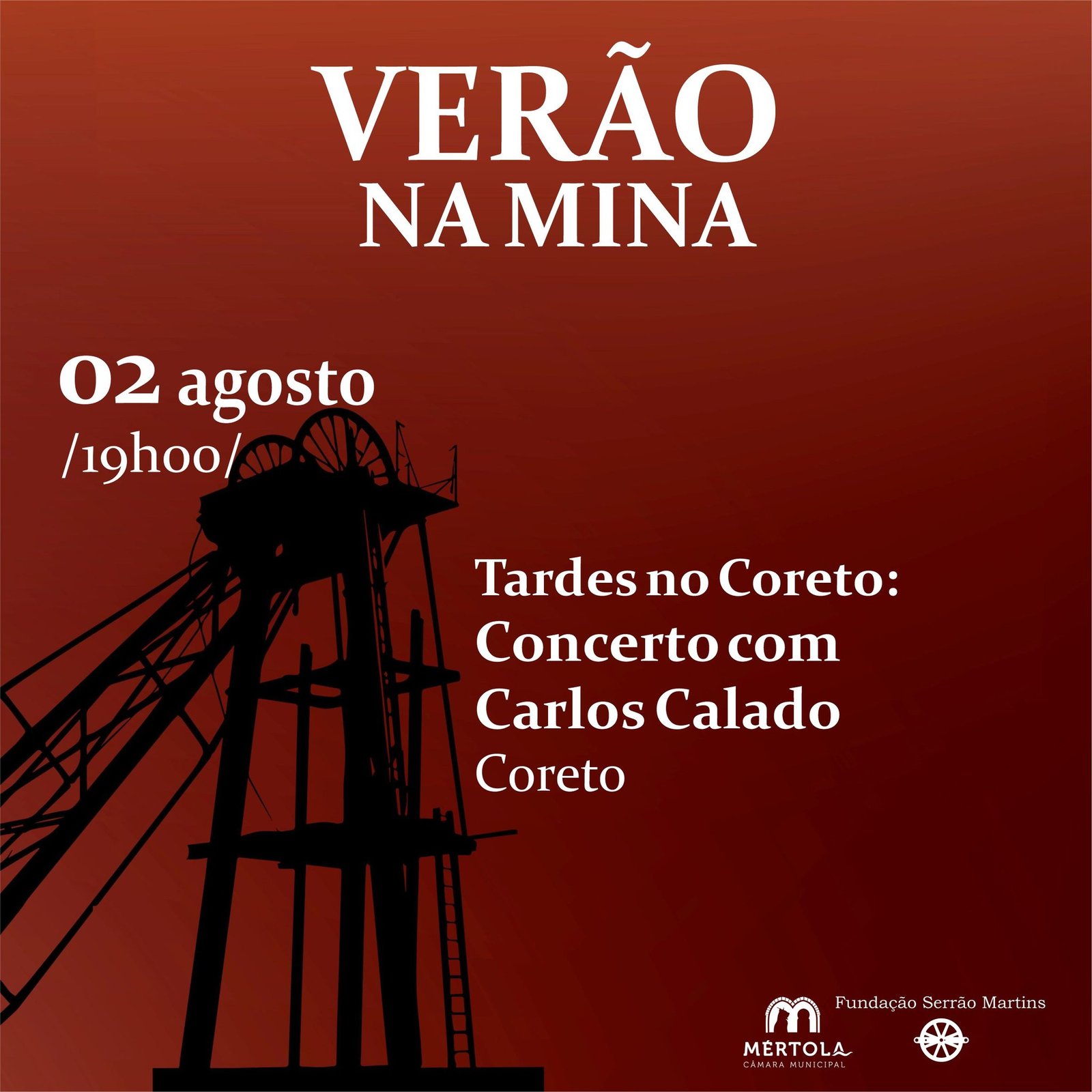 “Verão na Mina” acolhe concerto com Carlos Calado