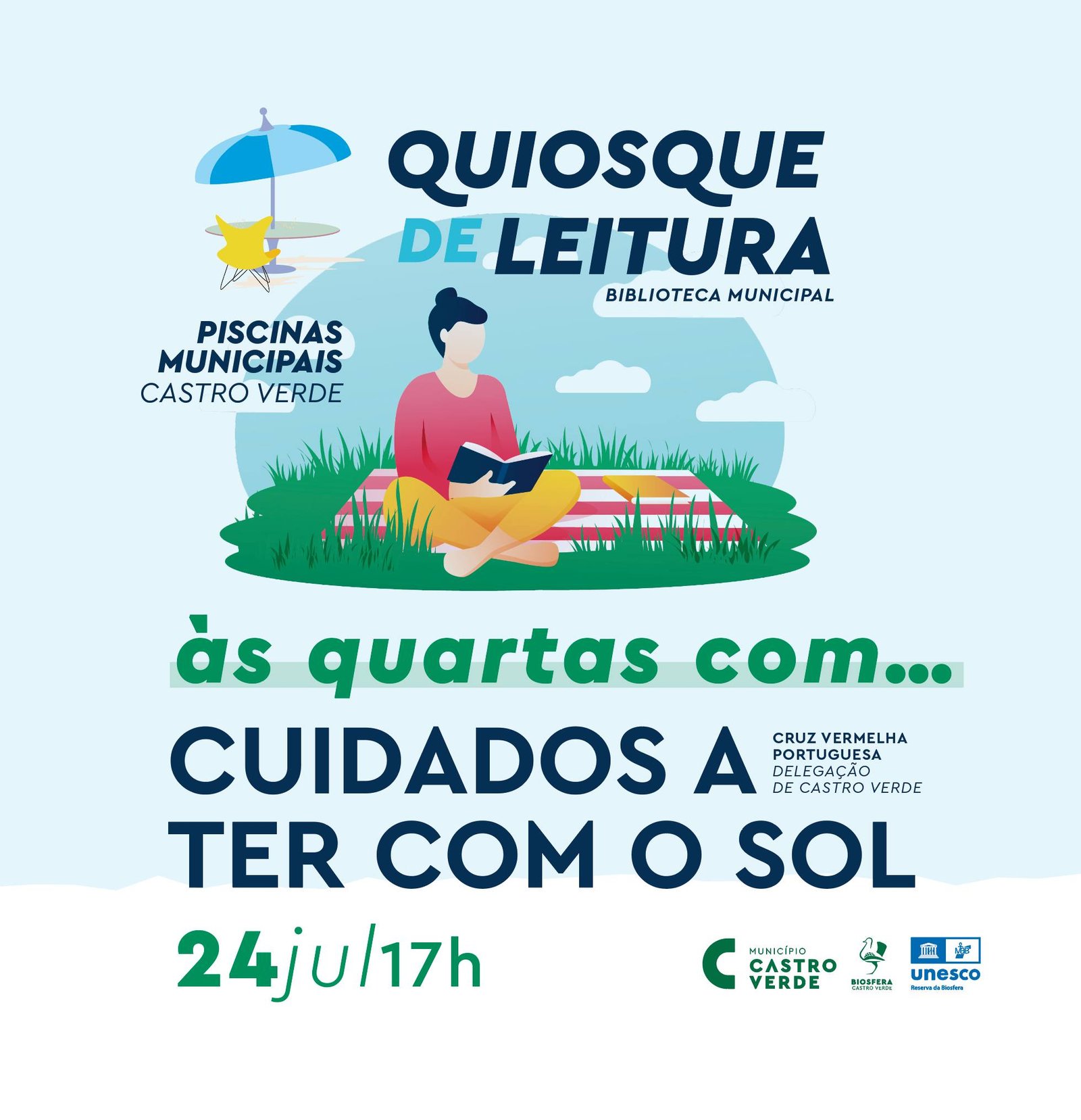 Castro Verde: “Cuidados a ter com o Sol” é o tema de hoje no âmbito da iniciativa “Às quartas com…”