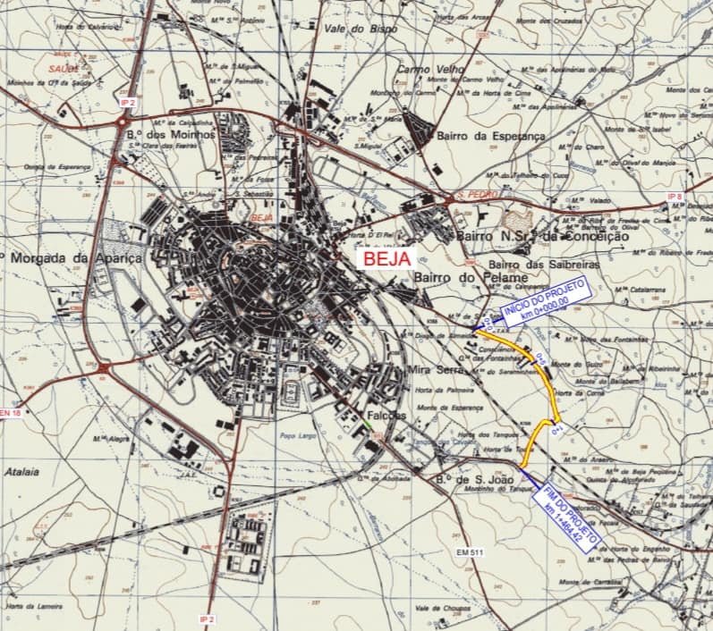 Câmara de Beja vai avançar com a pavimentação da Estrada do Sacramento