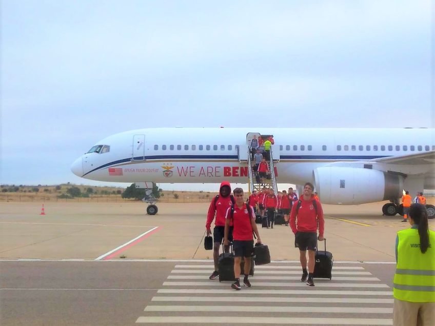 Sport Lisboa e Benfica aterra hoje no Aeroporto de Beja às 13h45