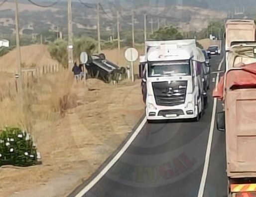 Beja: Despiste automóvel perto de Beringel causou um ferido grave