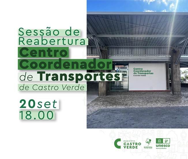 Centro Coordenador de Transportes de Castro Verde reabre esta sexta-feira