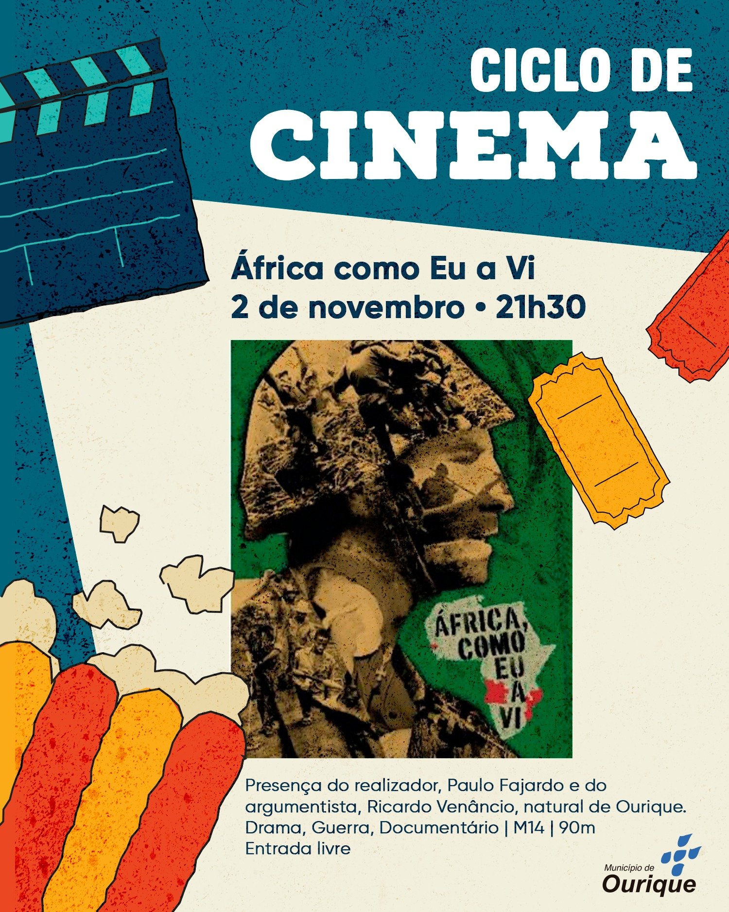 Câmara de Ourique prove ciclo de cinema em homenagem ao comendador Hélder Mendes