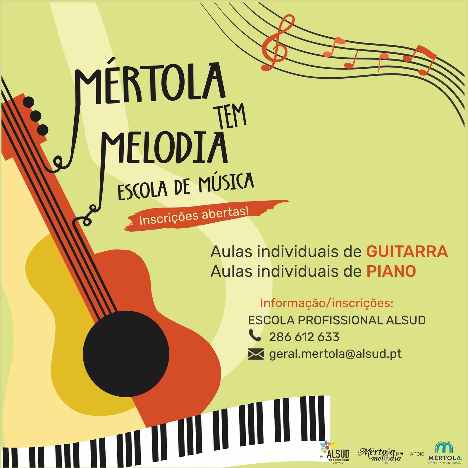 Mértola Tem Melodia com inscrições abertas para aulas individuais e de grupo