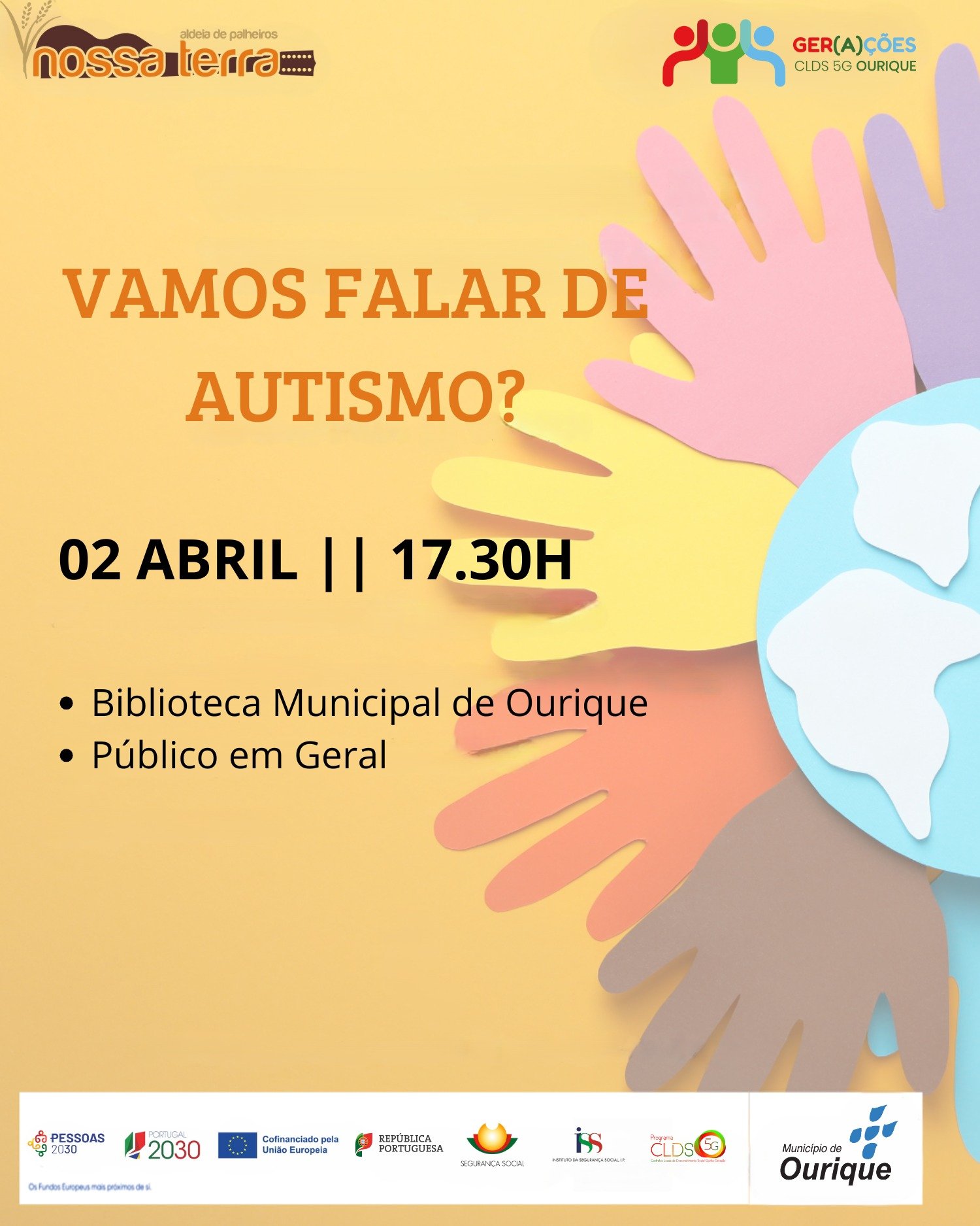 Ourique: iniciativa “Vamos Falar de Autismo?” hoje na biblioteca Municipal