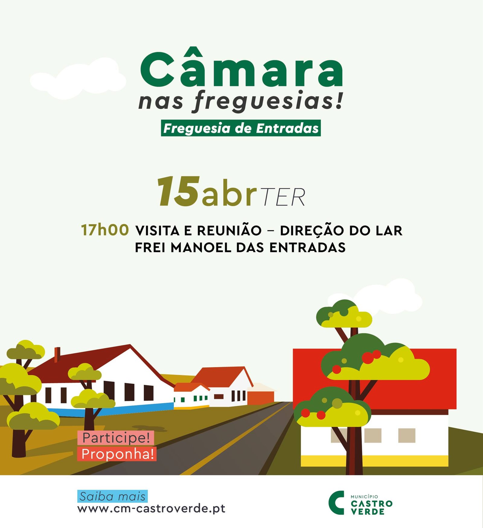 Castro Verde: Executivo da Câmara visita esta tarde o Lar Frei Manoel das Entradas