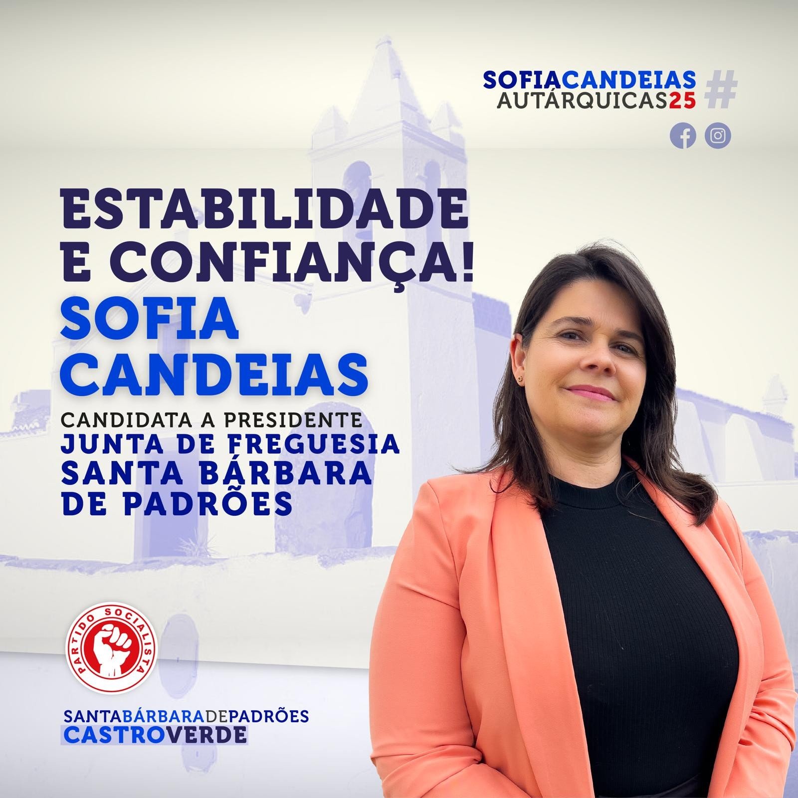 Sofia Candeias é a candidata do PS à Junta de Santa Bárbara de Padrões