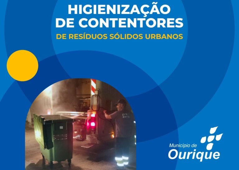 Câmara de Ourique tem no terreno ação de higienização de contentores do lixo