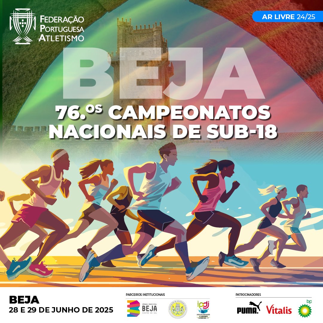 Beja Recebe os 76.ºs Campeonatos Nacionais de Sub-18 de Atletismo