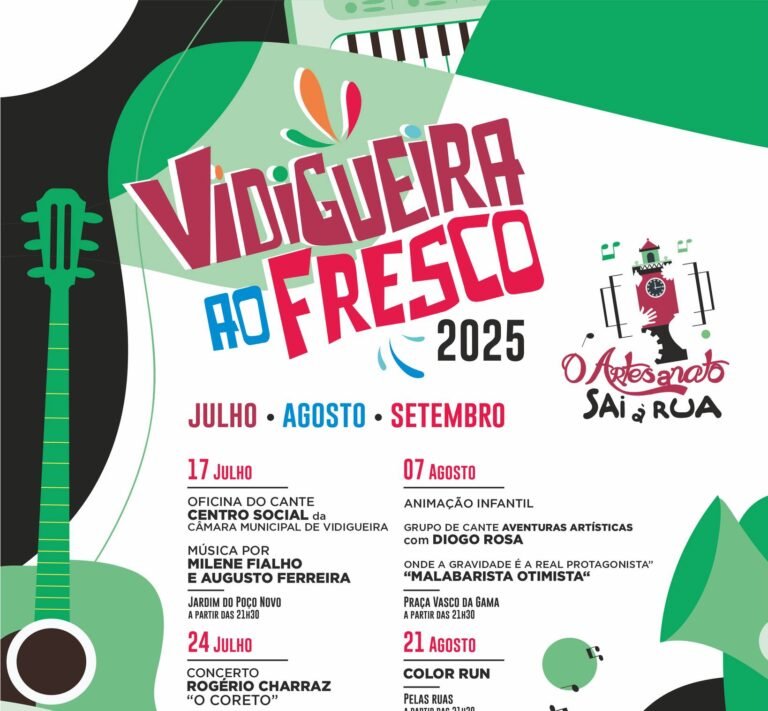 “Vidigueira ao Fresco 2025” continua a animar a localidade até ao final do Verão, próximo concerto é dia 24