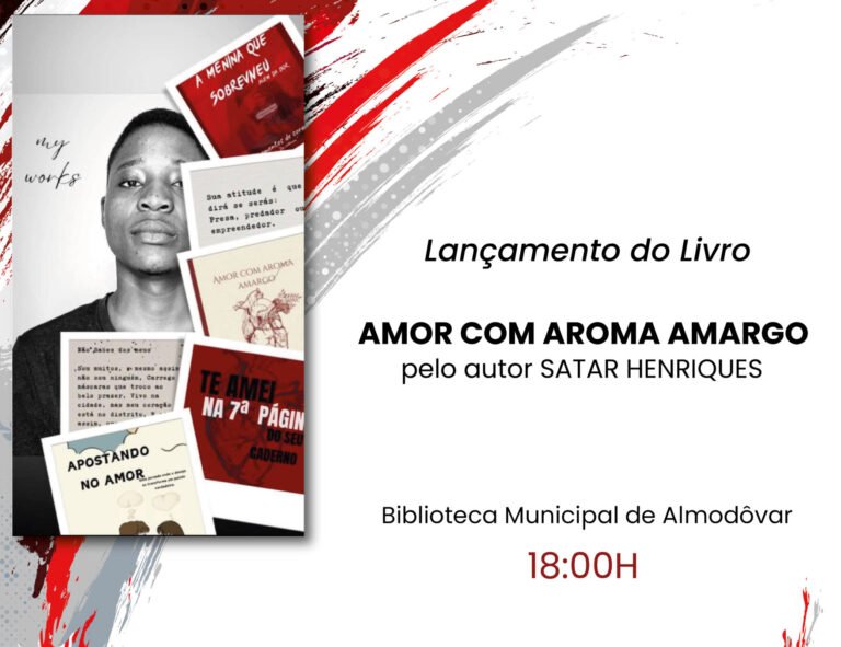 Almodôvar promove lançamento do livro “Amor com Aroma Amargo” de Satar Henriques no dia 23 de julho