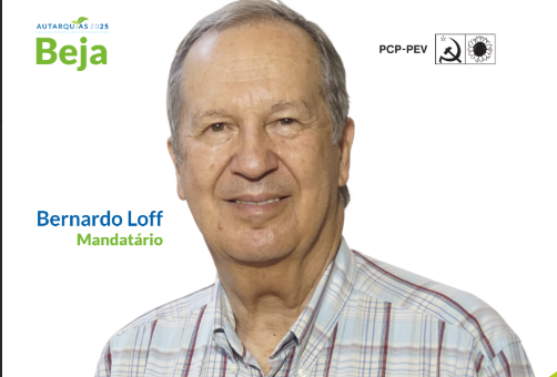 Bernardo Loff nomeado mandatário da candidatura da CDU em Beja