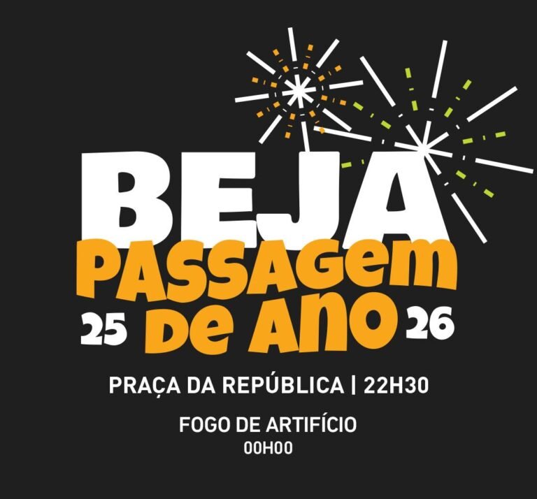 Beja prepara-se para a chegada de 2026 com música e fogo de artifício