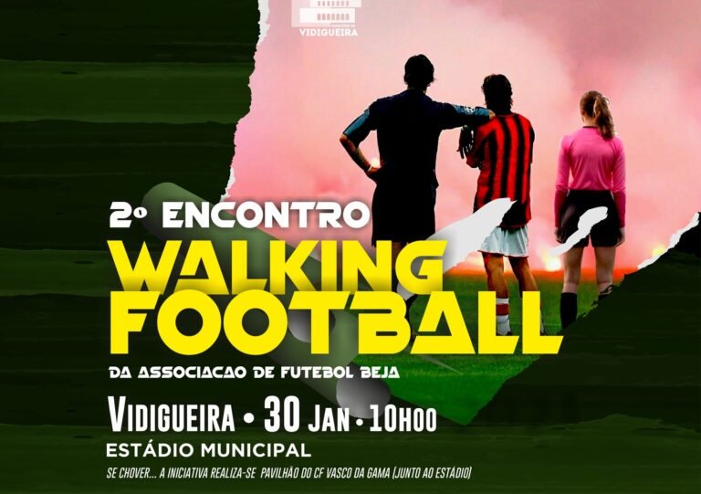 Vidigueira acolhe hoje o 2.º Encontro de Walking Football da época 2025/26
