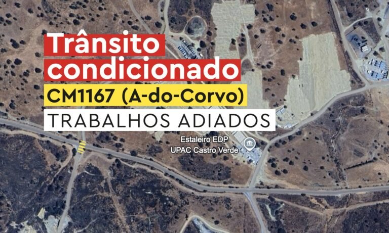 Trabalhos de abertura de vala adiados para 3 de fevereiro em A-do-Corvo