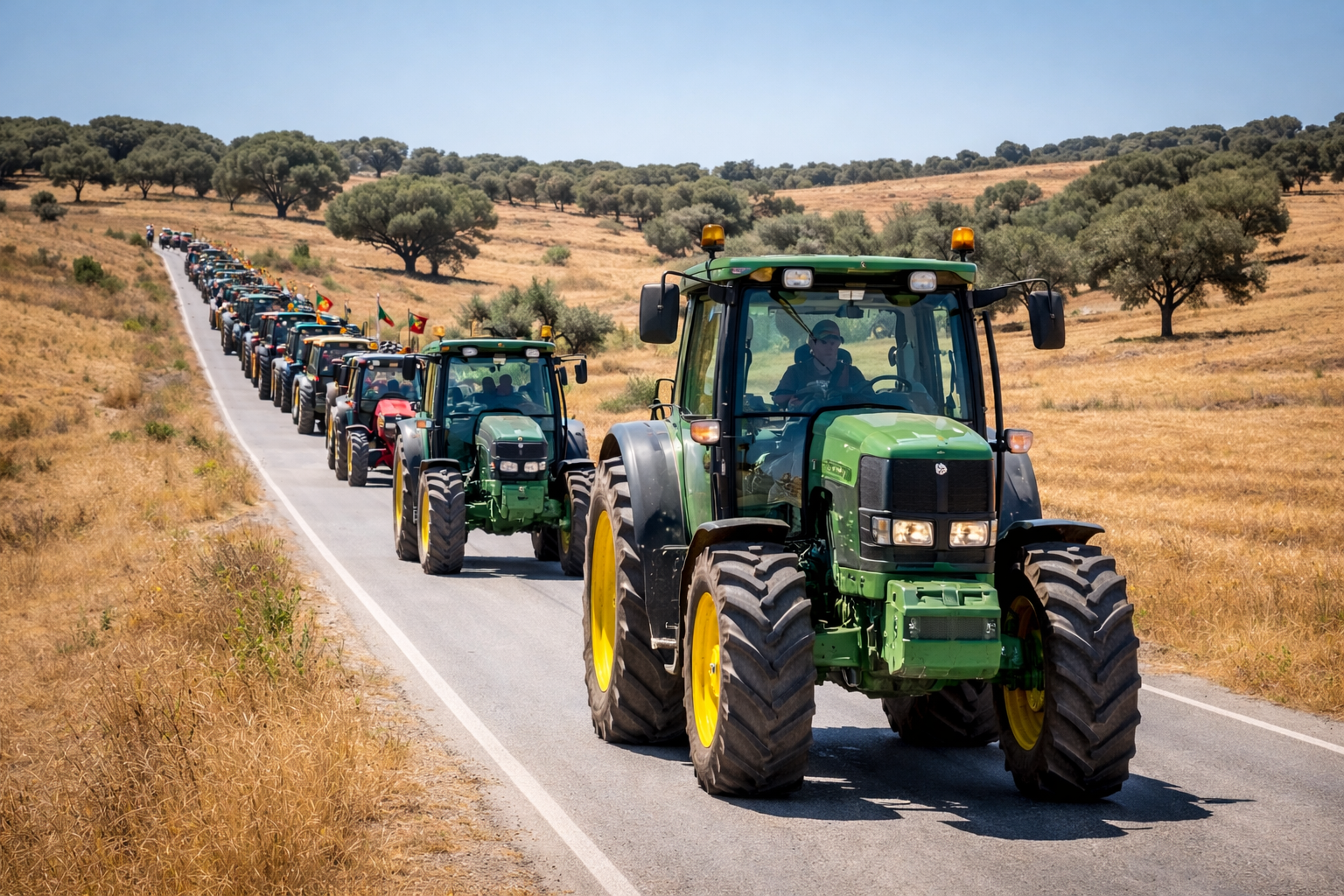 Agricultores de Serpa promovem amanhã uma marcha lenta contra acordo UE-Mercosul e políticas agrícolas