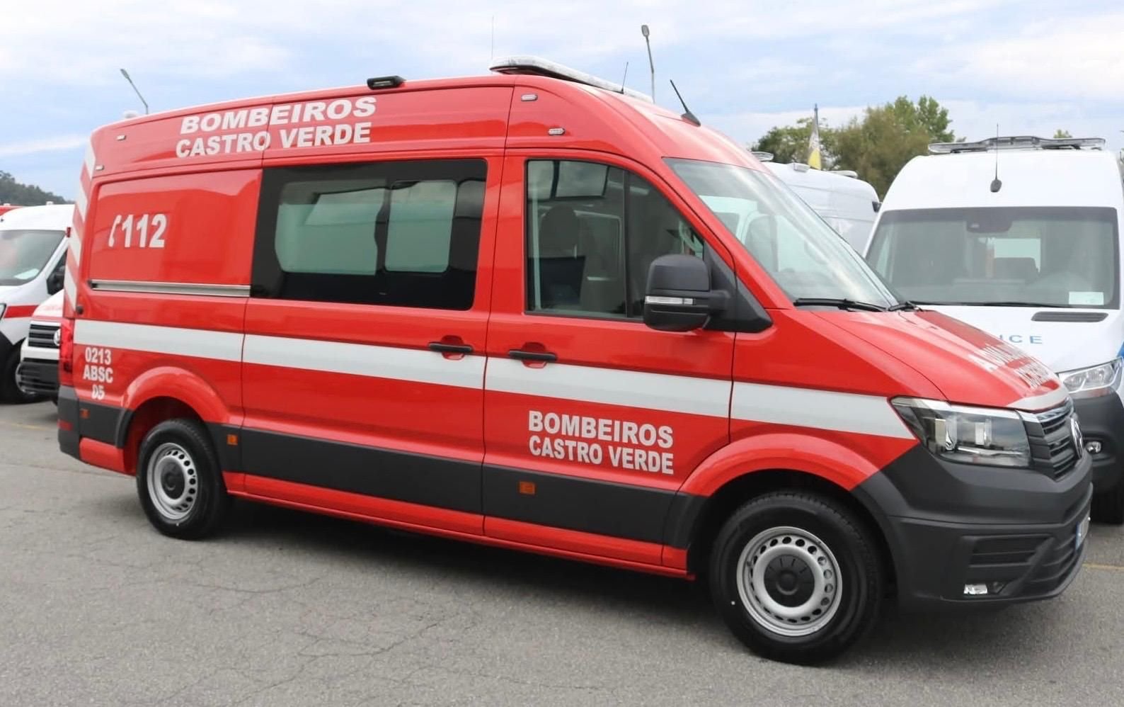 Bombeiros de Castro Verde lançam campanha de recolha de donativos para aquisição de ambulância de socorro