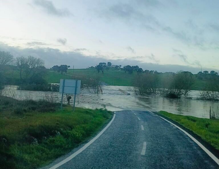 Castro Verde: Acessos cortados entre Geraldos–Monte Cerro e Rolão–Viseus devido ao mau tempo