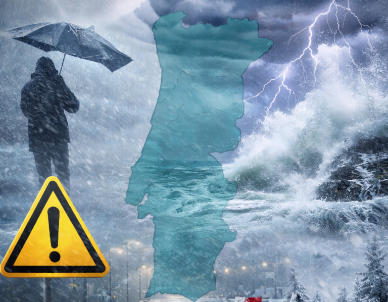 Tempestade Marta afeta o Alentejo a partir da manhã deste sábado – chuva intensa, vento forte e agitação marítima