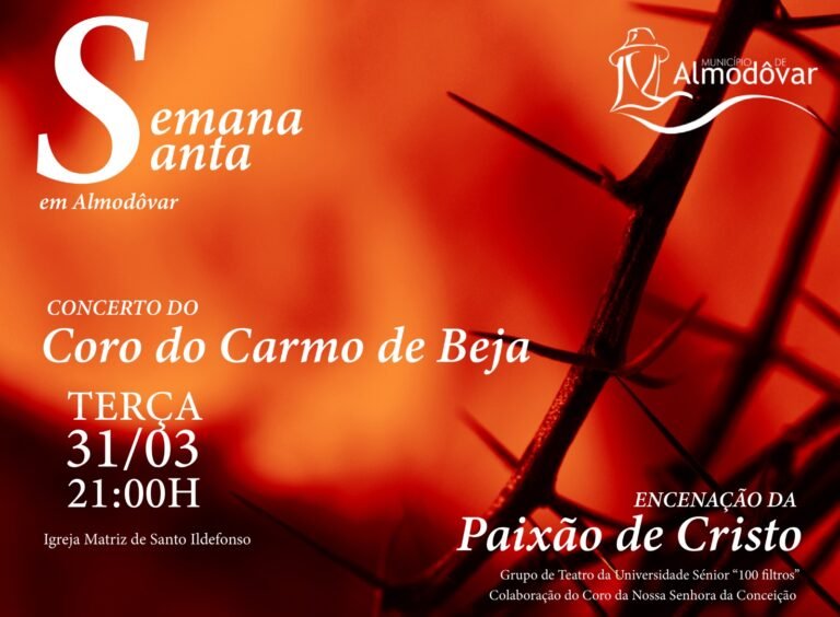 Almodôvar assinala Semana Santa com música e teatro a partir de hoje