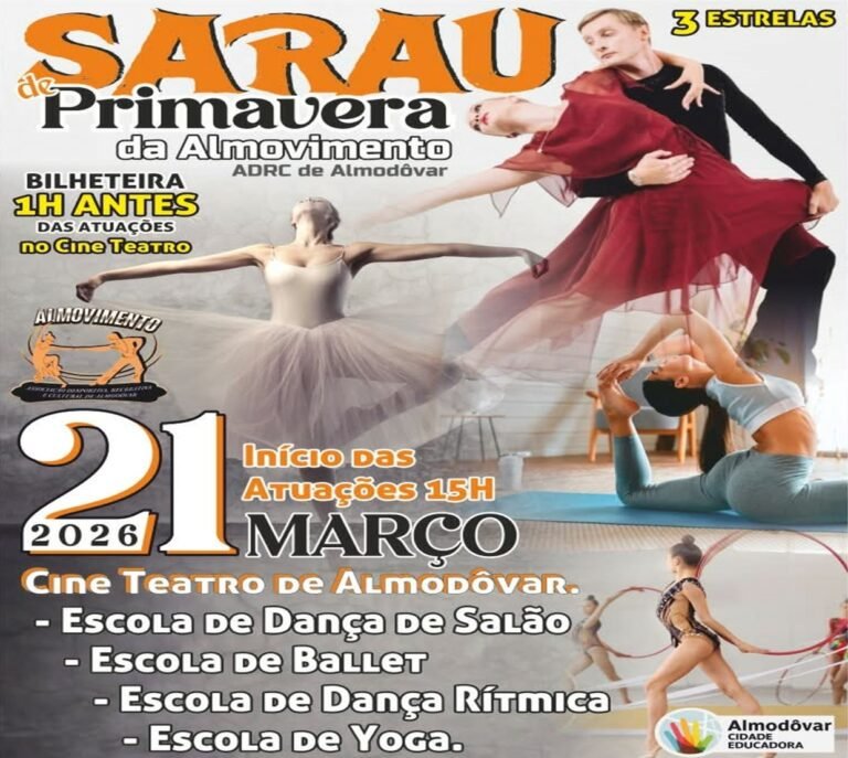 Almovimento promove hoje um Sarau de Primavera no Cineteatro de Municipal de Almodôvar