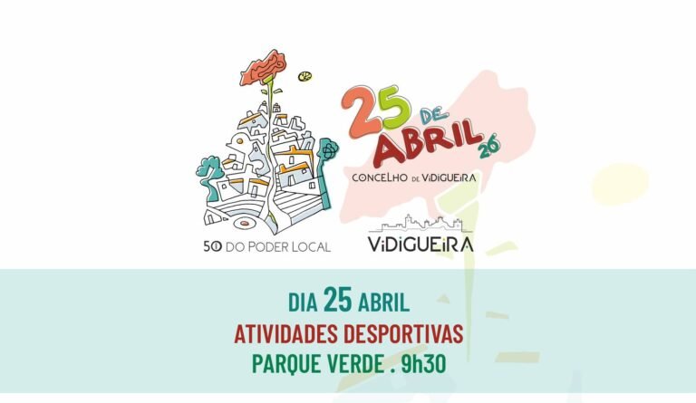 Vidigueira assinala 25 de Abril com manhã desportiva no Parque Verde