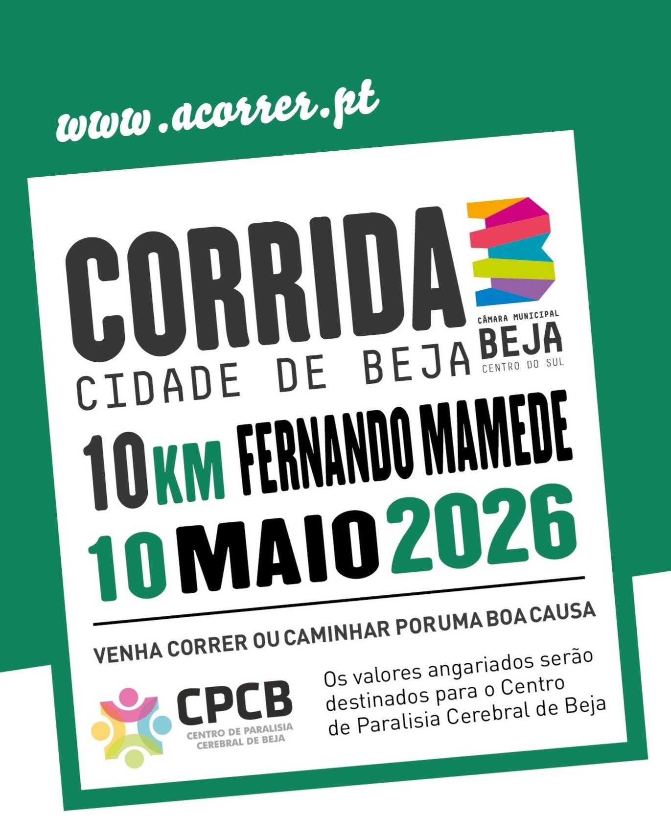 Corrida Cidade de Beja homenageia Fernando Mamede com evento solidário a 10 de maio